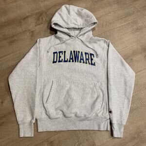 Champion University Of Delaware Blue Hens Reverse Weave Hoodie Men's Small S
